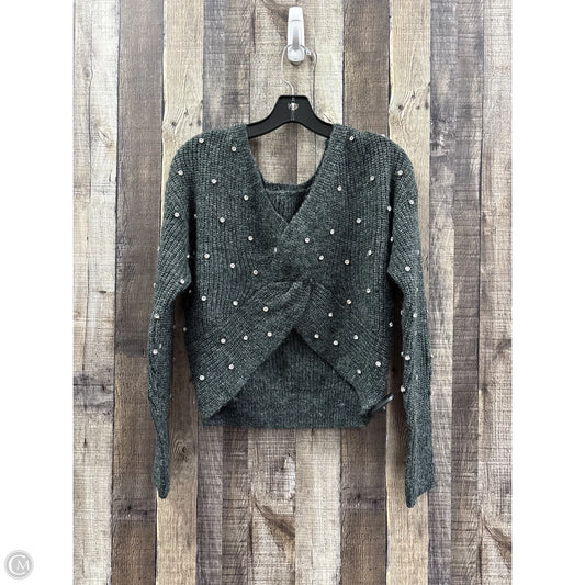 Sweater By Express In Grey, Size: Xxs