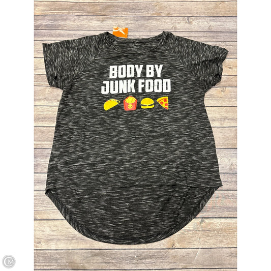 Top Short Sleeve By Cmf In Black & White, Size: Xl