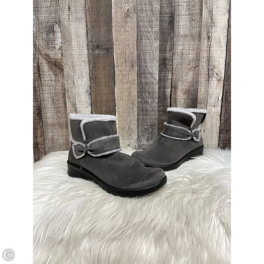 Boots Ankle Flats By Bzees In Grey, Size: 8