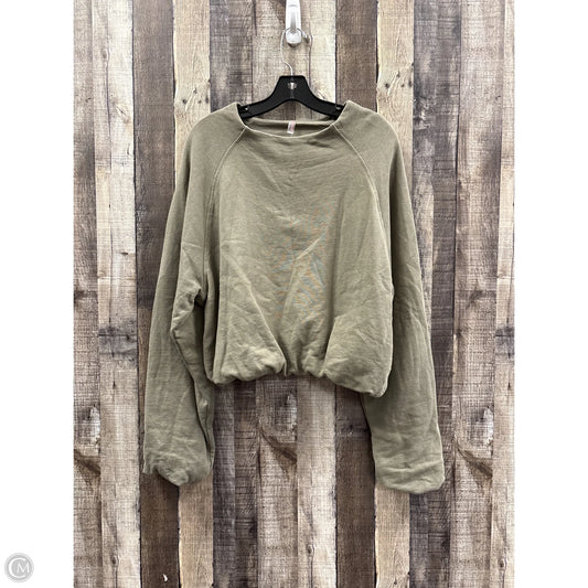 Sweatshirt Crewneck By Free People In Green, Size: M