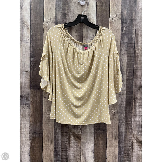 Top 3/4 Sleeve By Vince Camuto In Polkadot Pattern, Size: M