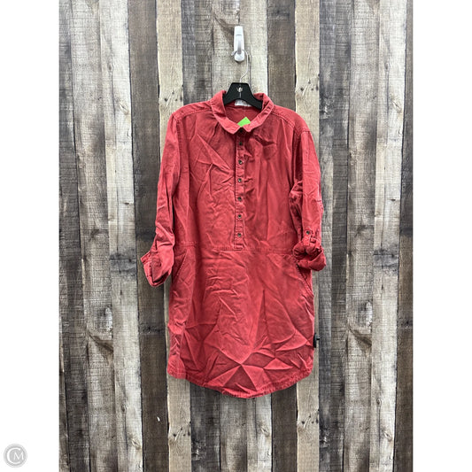 Dress Casual Short By Time And Tru In Red, Size: L