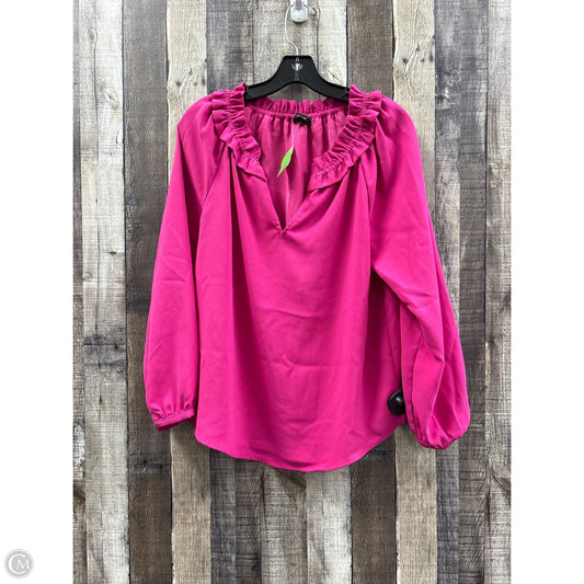 Top Long Sleeve By J. Crew In Pink, Size: S