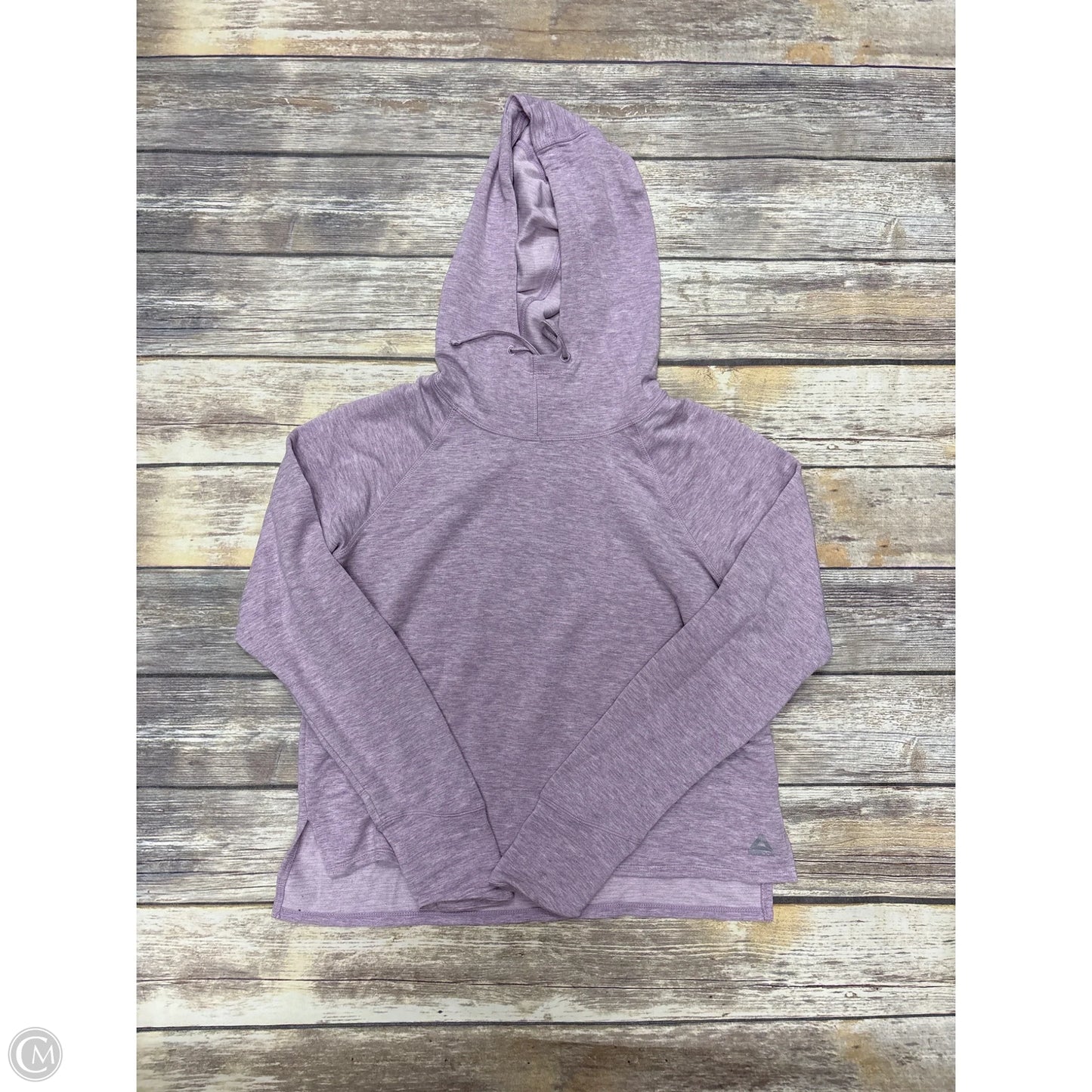 Sweatshirt Hoodie By Reebok In Purple, Size: S