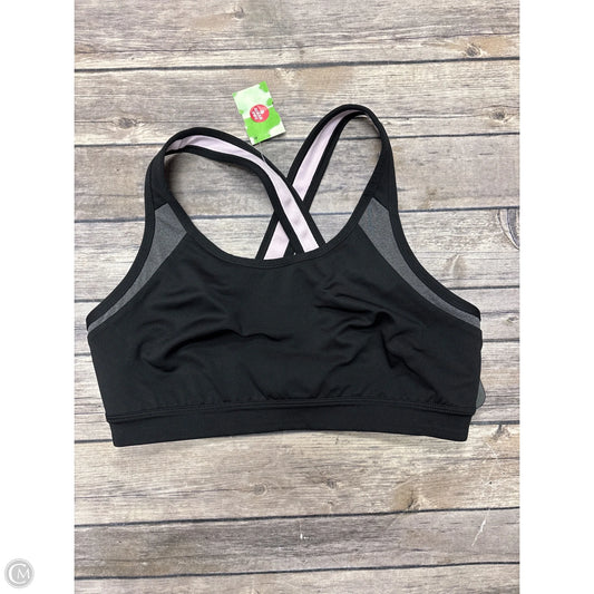Athletic Bra By Tek Gear In Black, Size: M