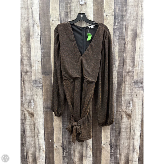 Dress Party Short By Chicsoul In Bronze, Size: 3x