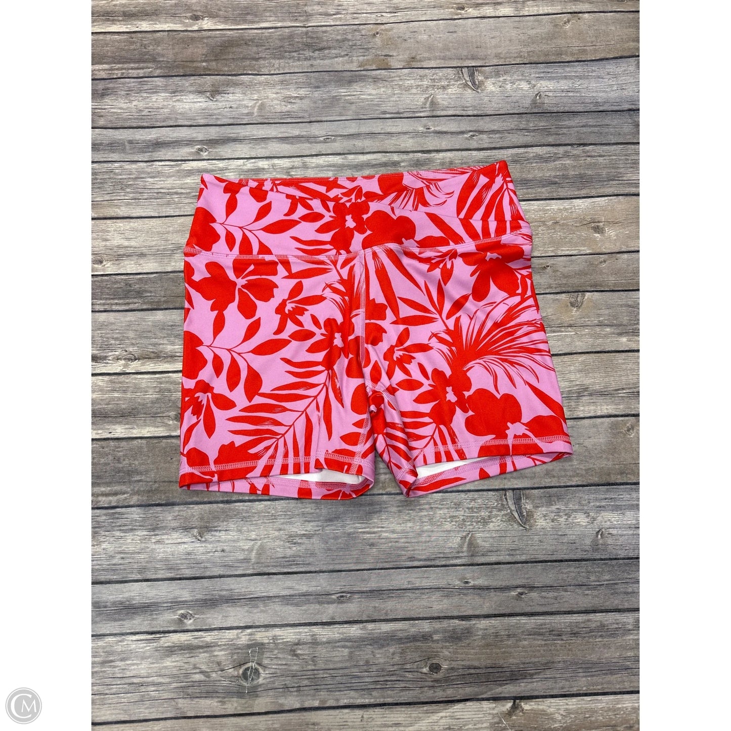 Athletic Shorts By Avia In Pink & Red, Size: L