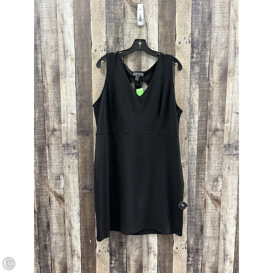 Dress Casual Midi By Forever 21 In Black, Size: 3x
