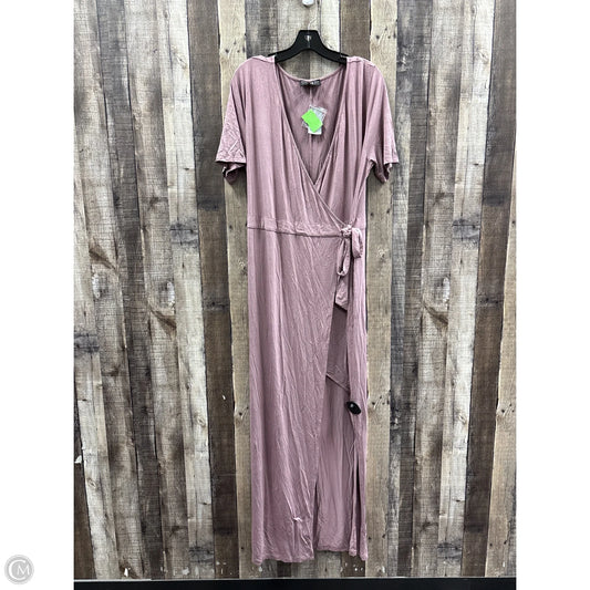 Dress Casual Maxi By Forever 21 In Mauve, Size: 2x