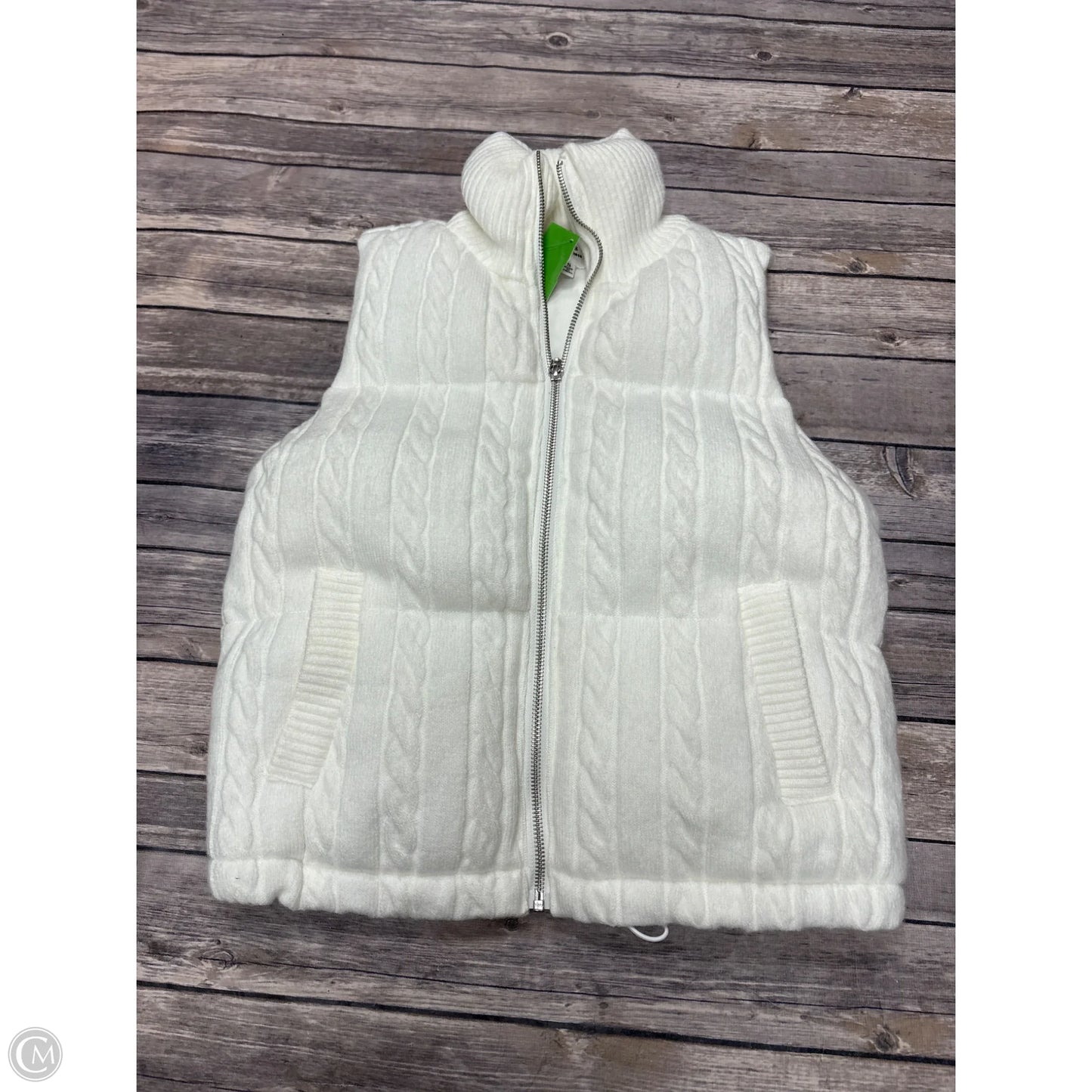 Vest Sweater By Cme In Ivory, Size: S