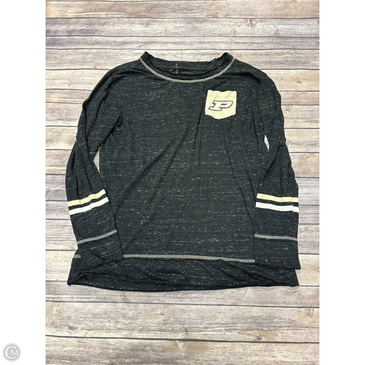 Athletic Top Long Sleeve Crewneck By Cme In Grey, Size: Xl