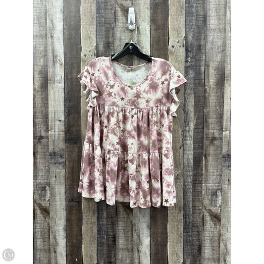 Top Short Sleeve By Entro In Tie Dye Print, Size: S