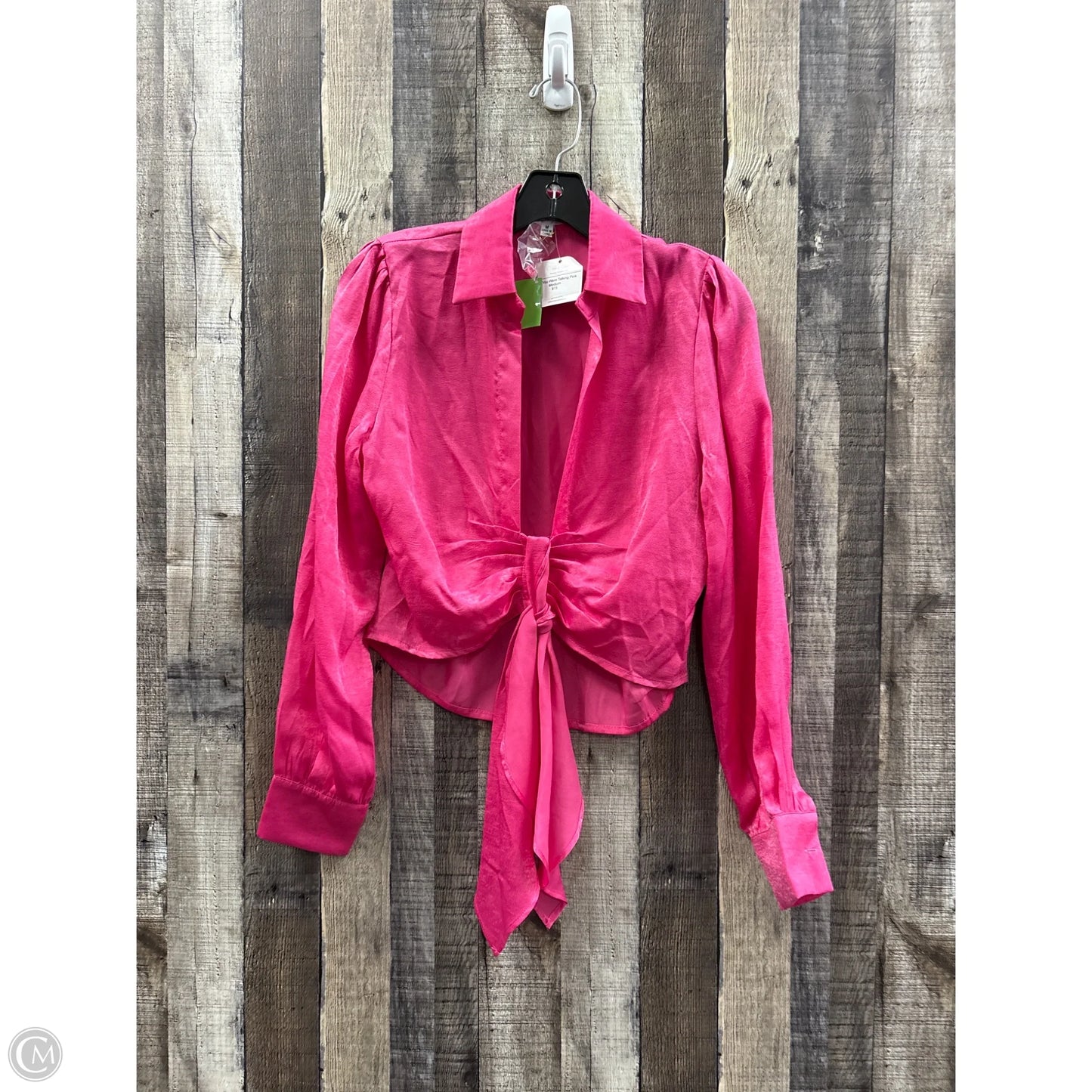 Top Long Sleeve By Cloud Ten In Pink, Size: M