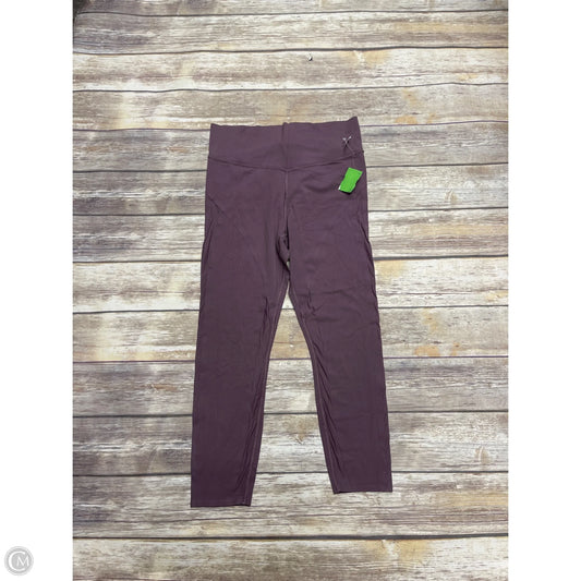 Athletic Leggings By Athleta In Maroon, Size: M