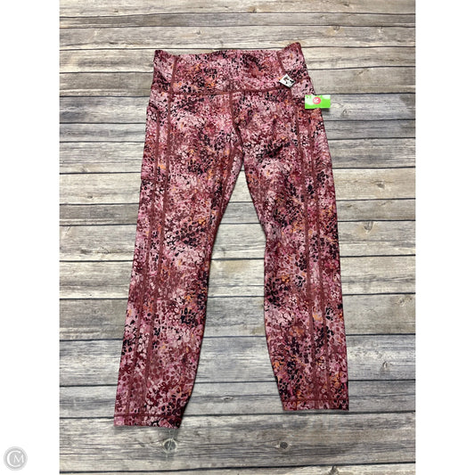 Athletic Leggings By Athleta In Multi-colored, Size: L