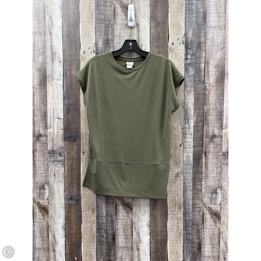 Top Short Sleeve Basic By Chicos In Green, Size: S