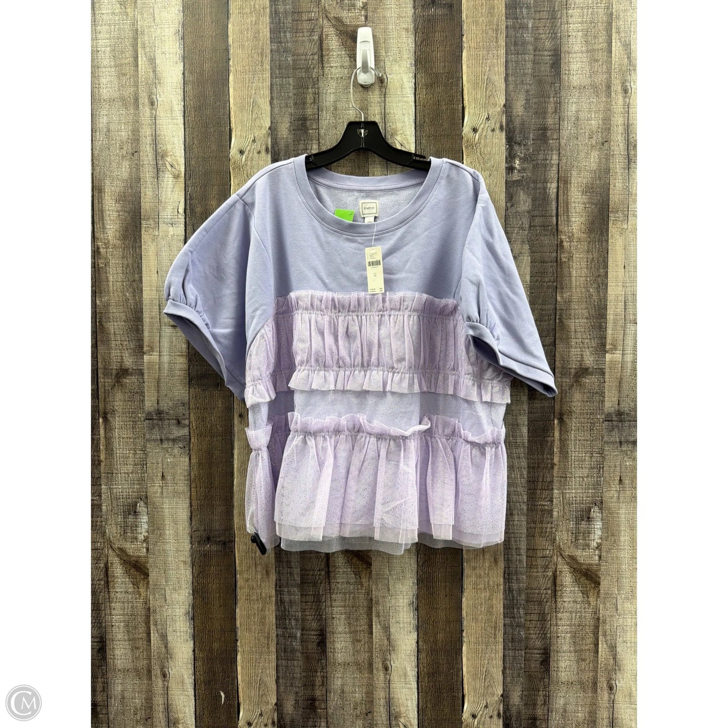 Top Short Sleeve By Maeve In Purple, Size: Xl