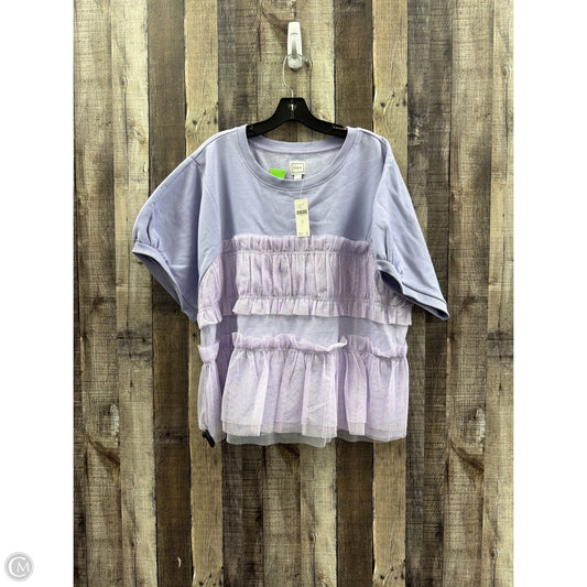 Top Short Sleeve By Maeve In Purple, Size: Xl