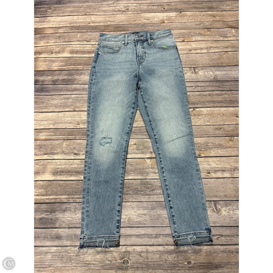 Jeans Straight By Express In Blue Denim, Size: 4