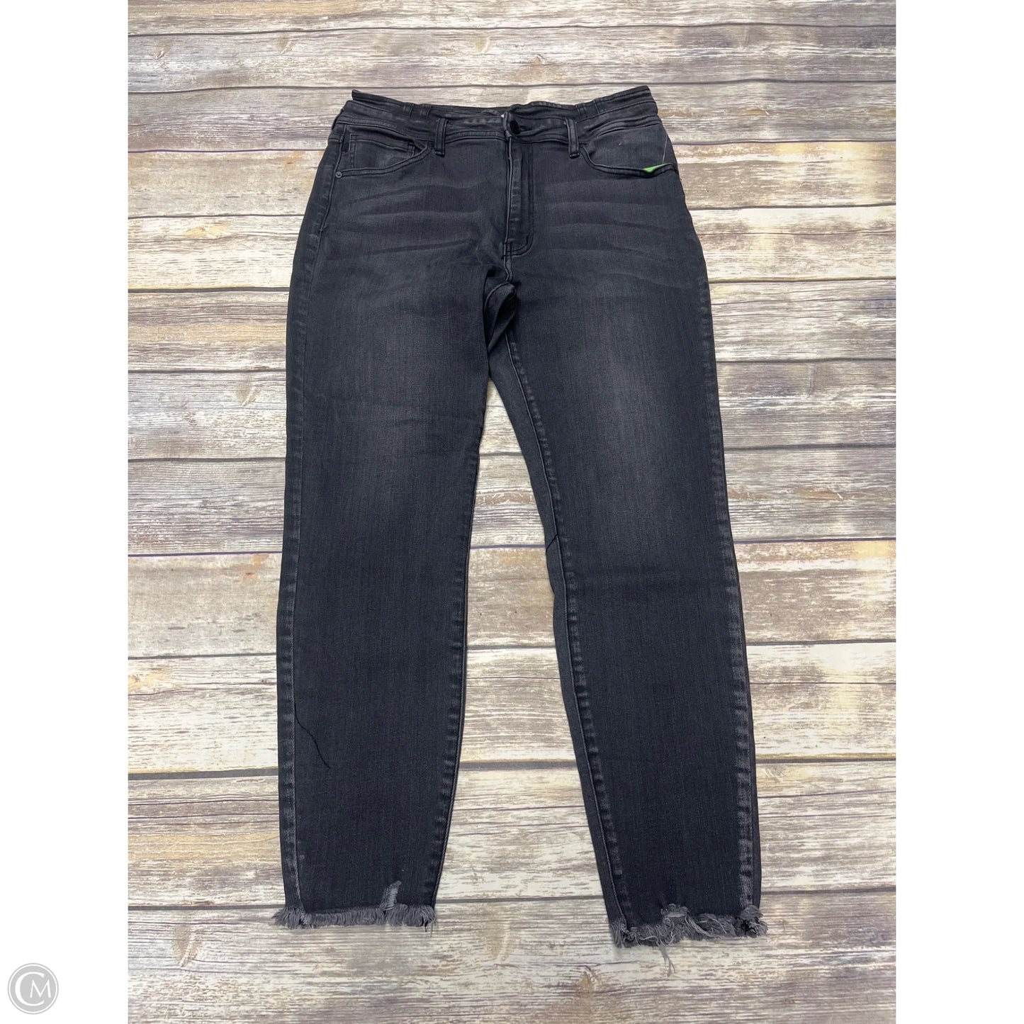 Jeans Skinny By Kancan In Grey Denim, Size: 12