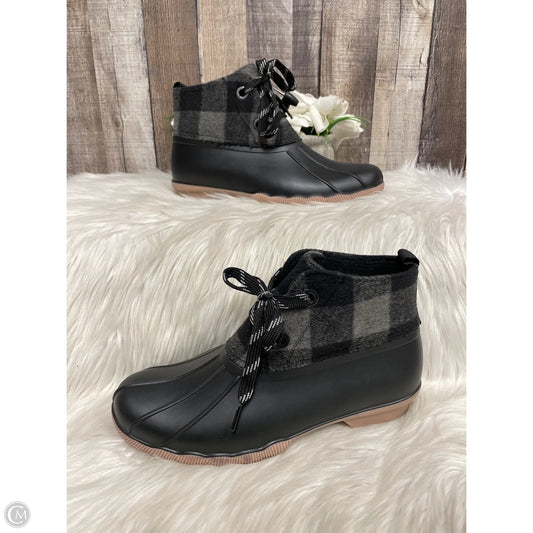 Boots Rain By Maurices In Black & Grey, Size: 9.5