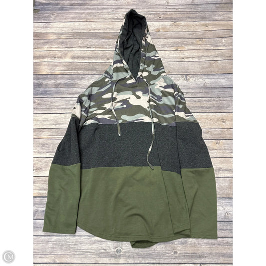 Sweatshirt Hoodie By Cme In Camouflage Print, Size: L
