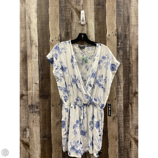 Romper By Justify In Blue & White, Size: M