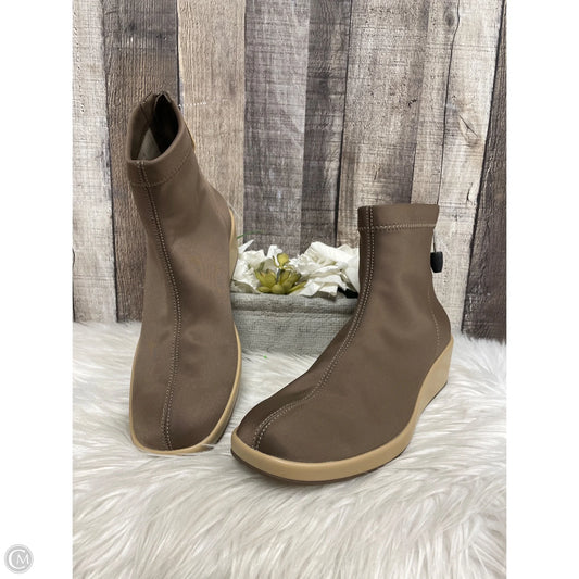 Boots Ankle Heels By Alegria In Tan, Size: 9
