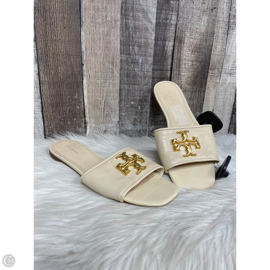 Sandals Designer By Tory Burch In Ivory, Size: 8.5