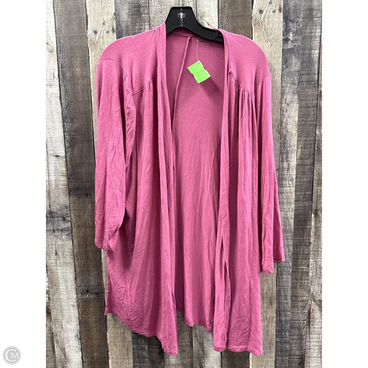 Cardigan By Lane Bryant In Pink, Size: 2x
