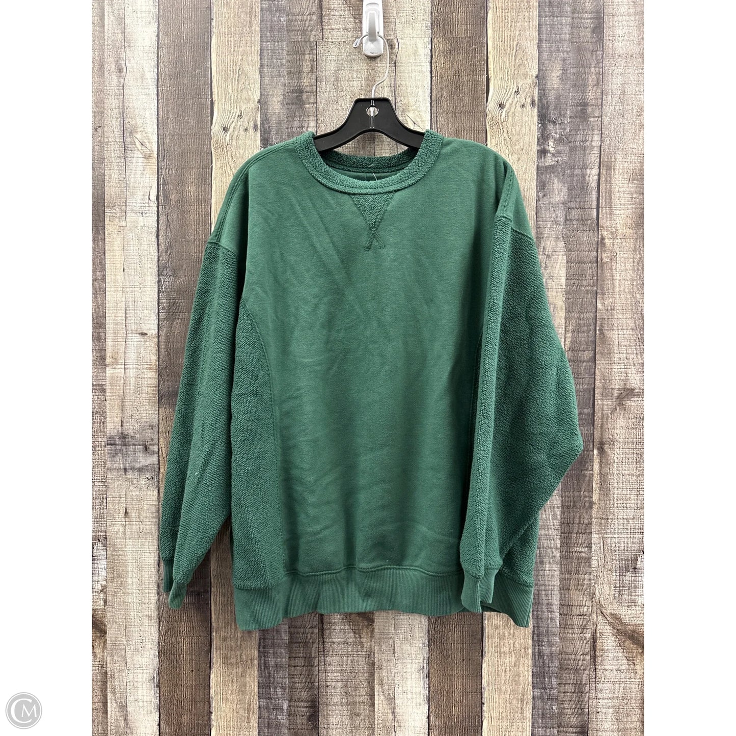 Top Long Sleeve By Aerie In Green, Size: S