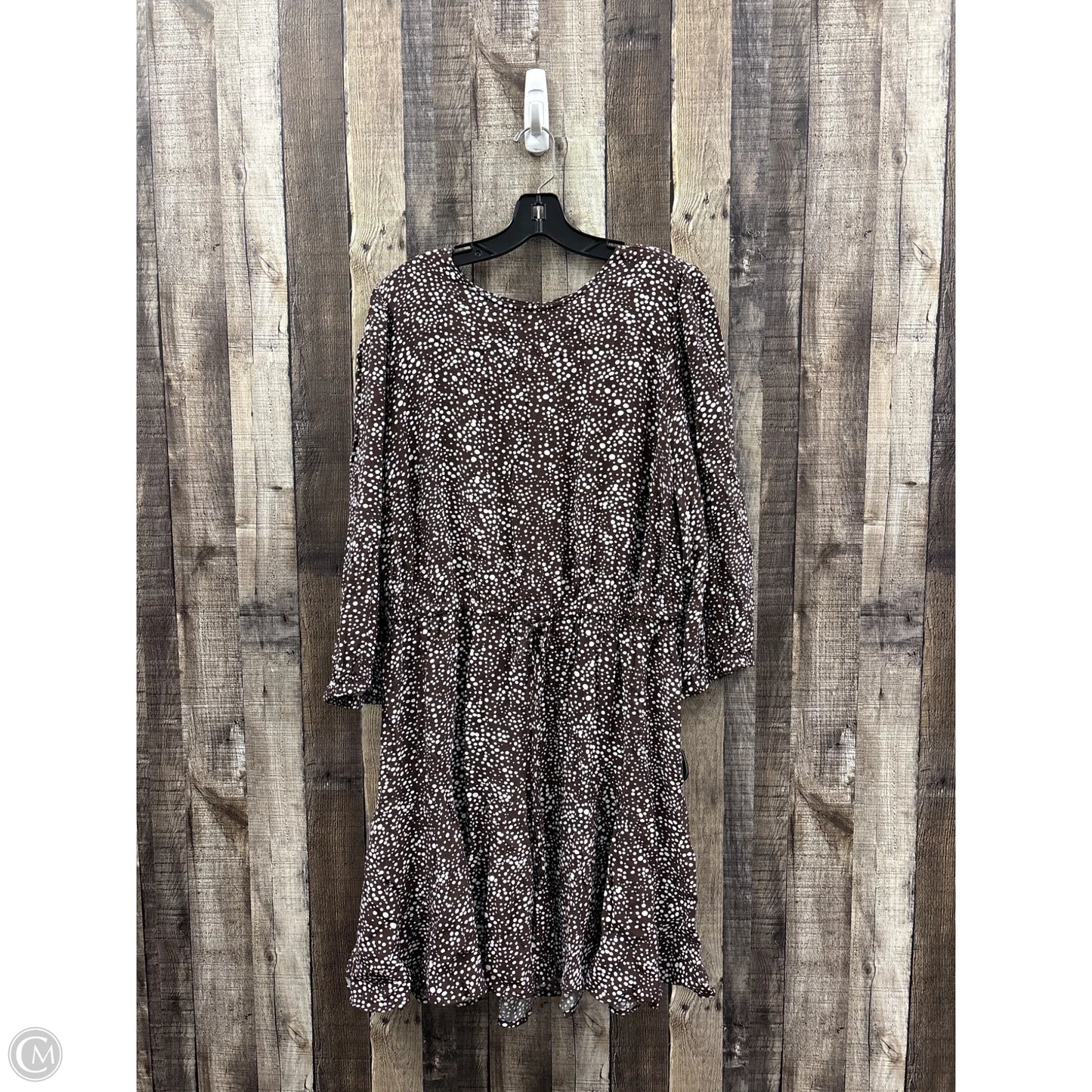 Dress Casual Short By Loft In Brown & White, Size: Xl