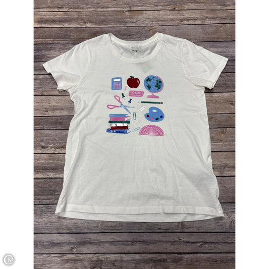 Top Short Sleeve By J. Crew In White, Size: S