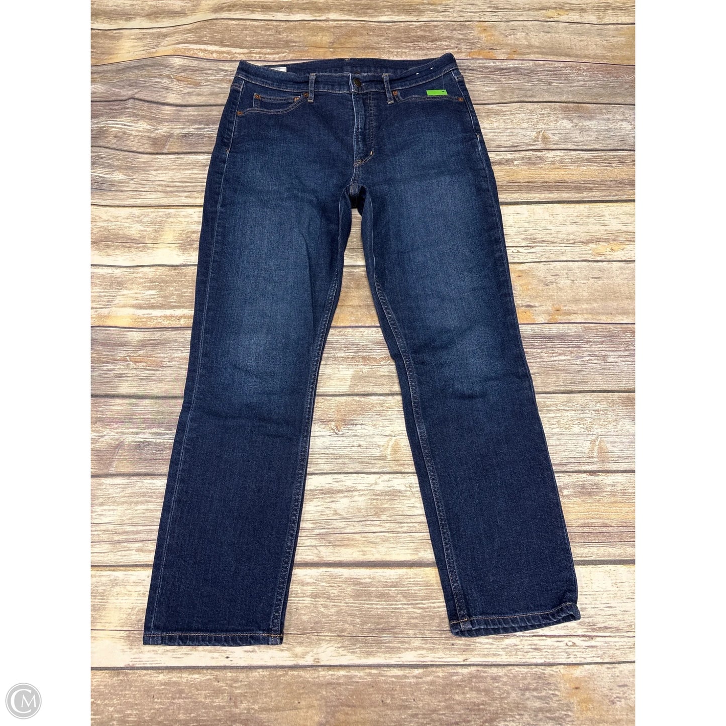 Jeans Straight By Gap In Blue Denim, Size: 12