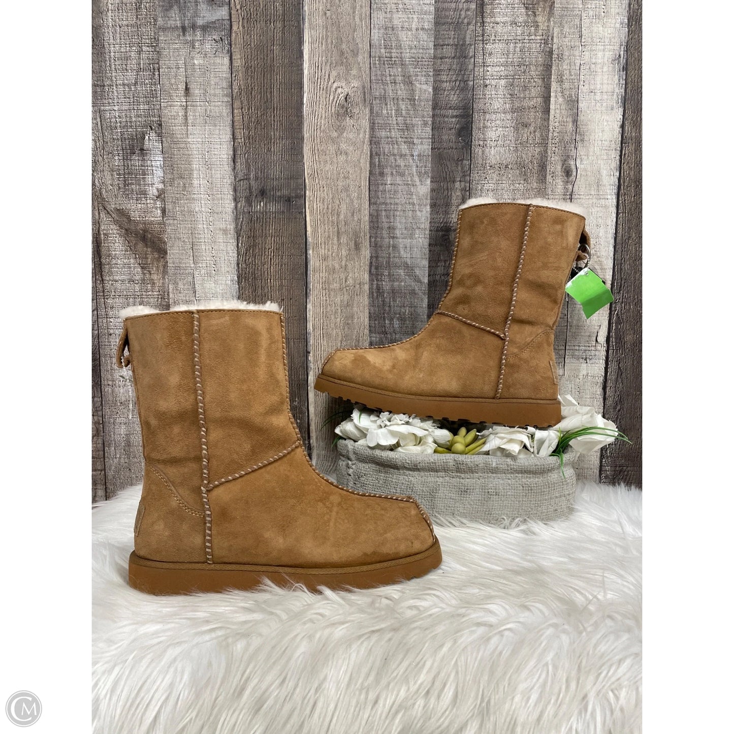Boots Designer By Ugg In Tan, Size: 7