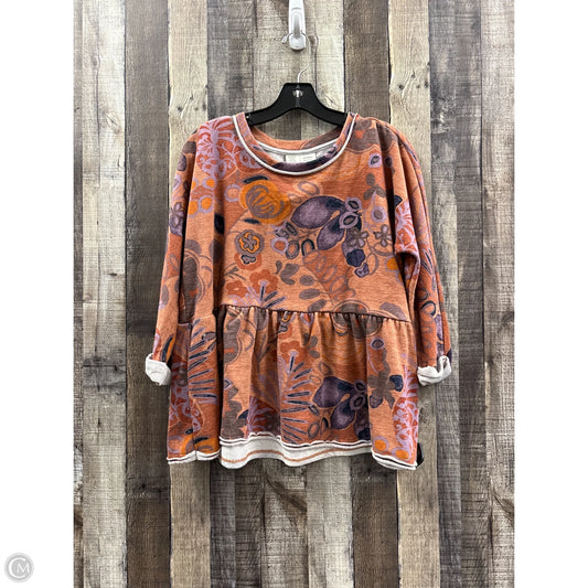 Top Long Sleeve By Saturday/sunday In Multi-colored, Size: Xxs