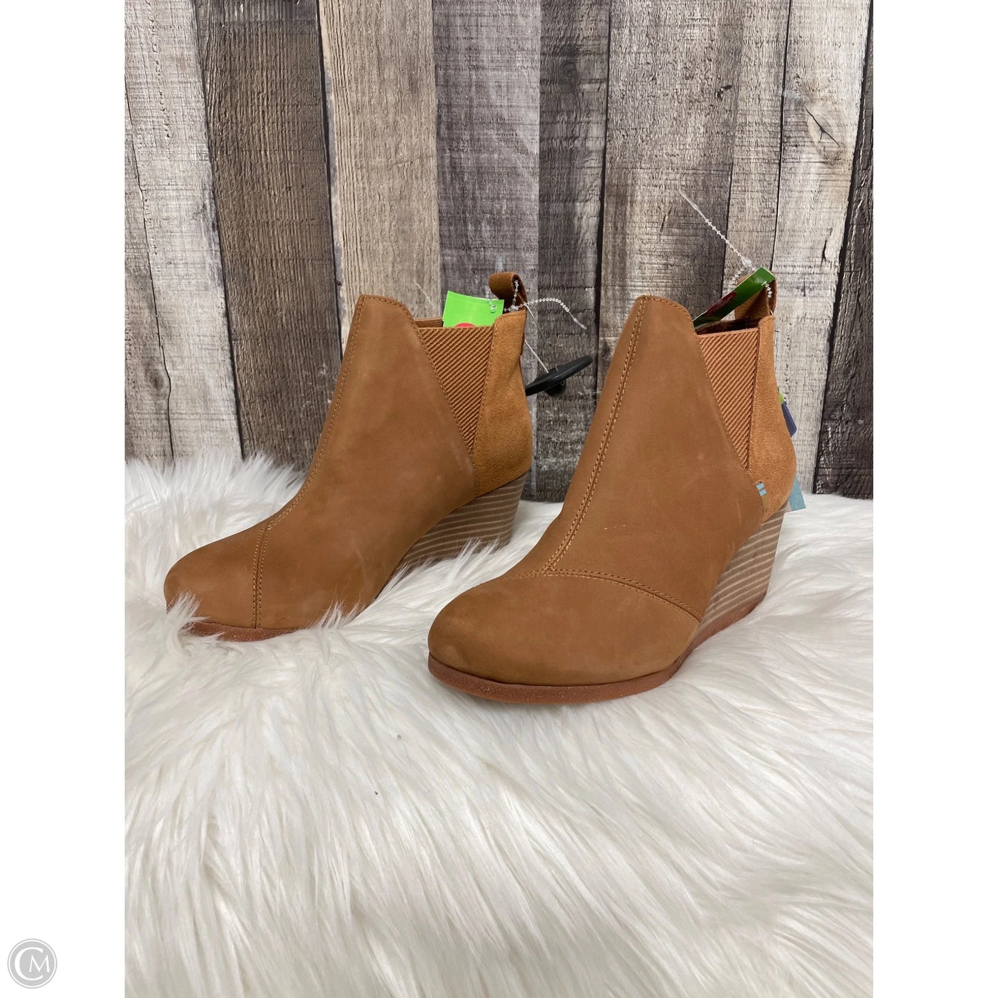 Boots Ankle Heels By Toms In Brown, Size: 6.5