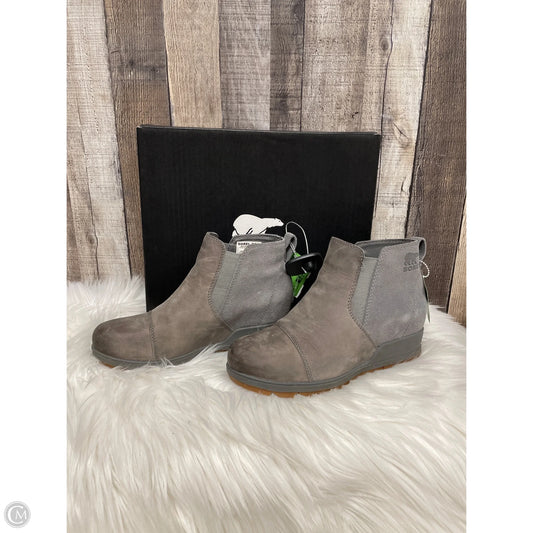 Boots Ankle Heels By Toms In Taupe, Size: 6.5