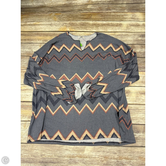 Top Long Sleeve By Cotton Bleu In Multi-colored, Size: 2x