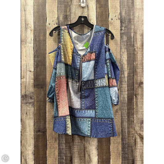 Top 3/4 Sleeve By Cmf In Multi-colored, Size: 1x