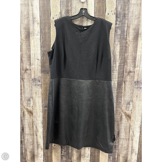 Dress Casual Midi By Cato In Black, Size: 2x