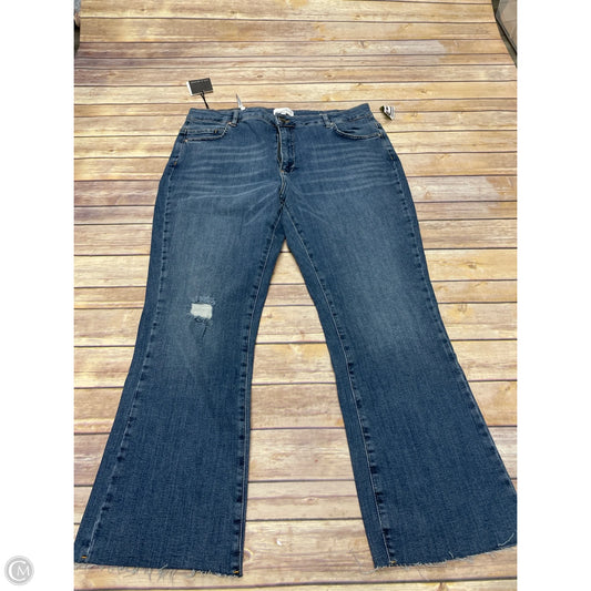 Jeans Boot Cut By Lola In Blue Denim, Size: 18