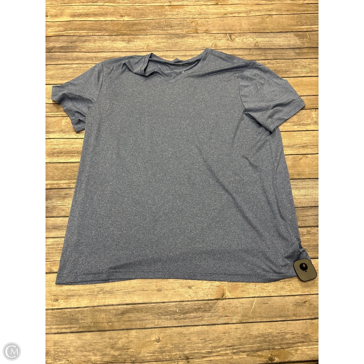Athletic Top Short Sleeve By Cme In Blue, Size: Xl