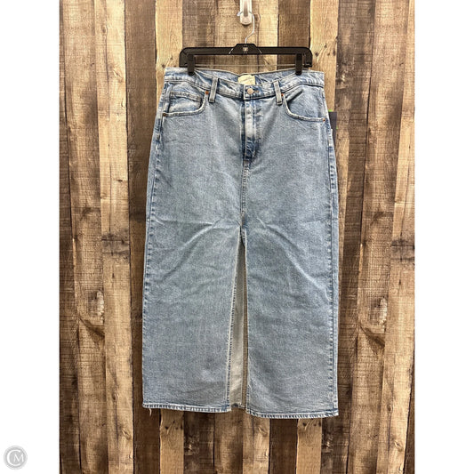 Skirt Maxi By Universal Thread In Blue Denim, Size: 14