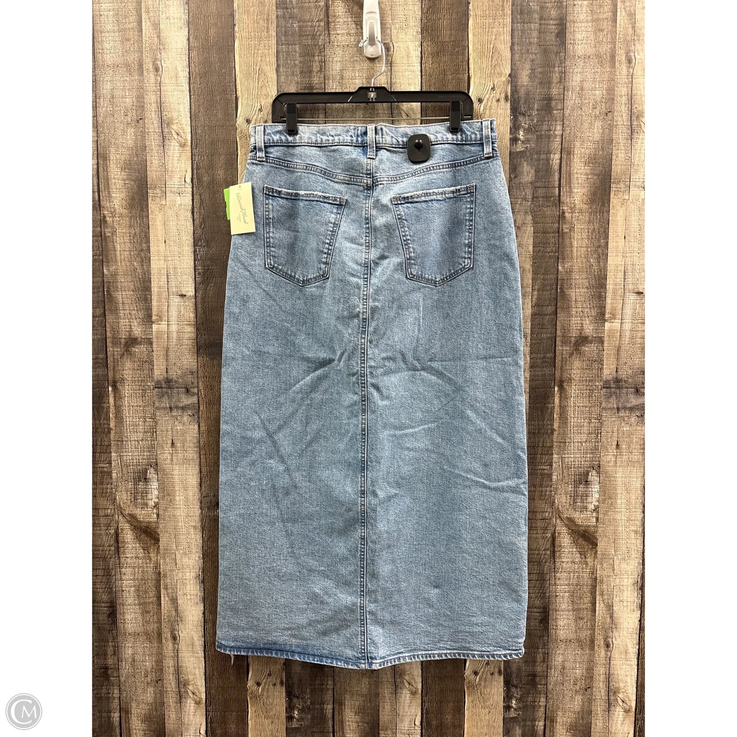 Skirt Maxi By Universal Thread In Blue Denim, Size: 14