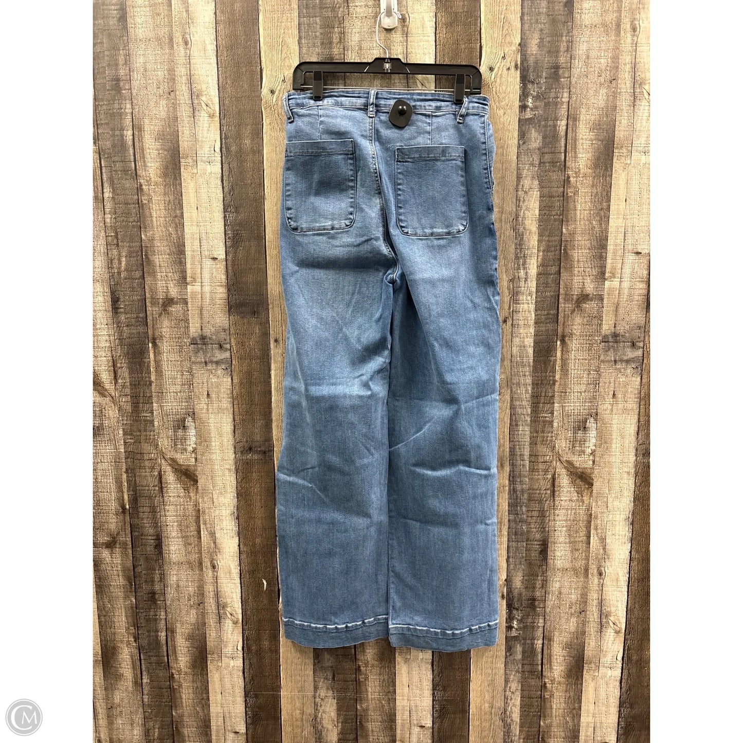Jeans Wide Leg By Fashion Nova In Blue Denim, Size: 14