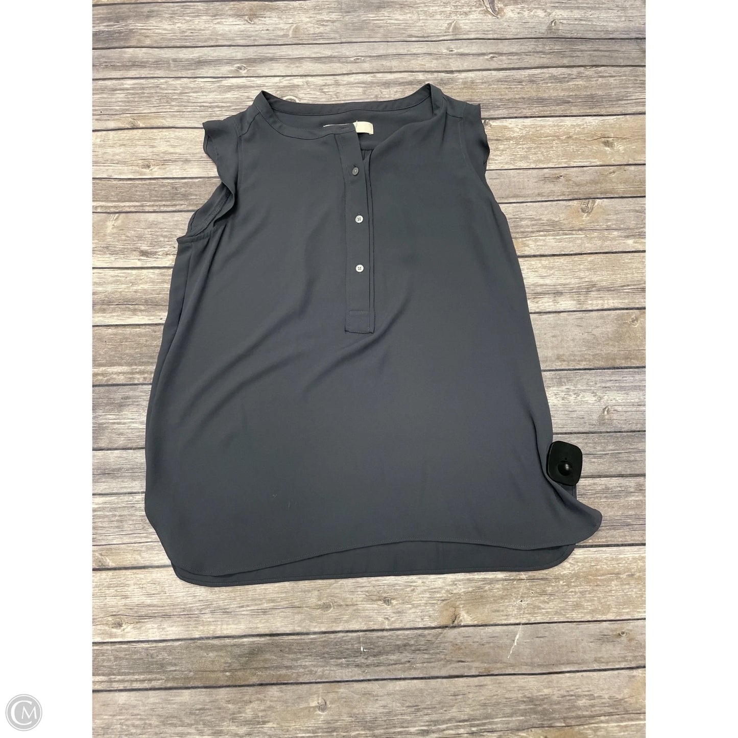 Top Sleeveless By Loft In Grey, Size: Xs
