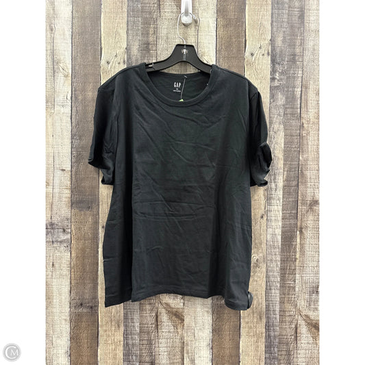 Top Short Sleeve By Gap In Black, Size: Xxl