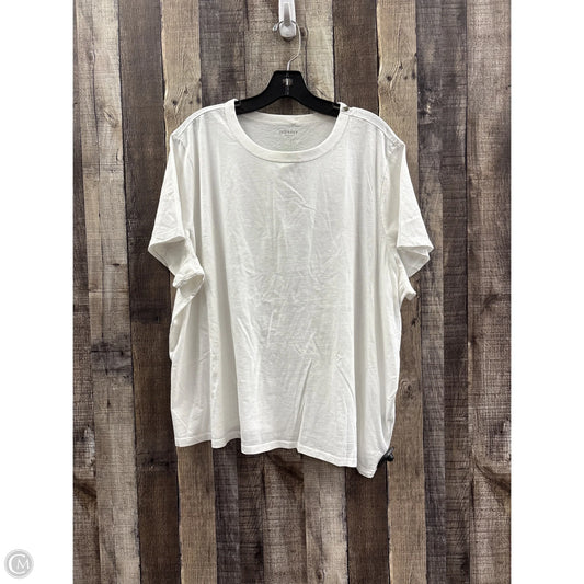 Top Short Sleeve By Old Navy In White, Size: Xxl