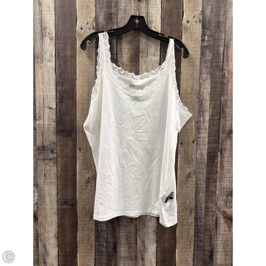 Tank Top By Just My Size In White, Size: 3x